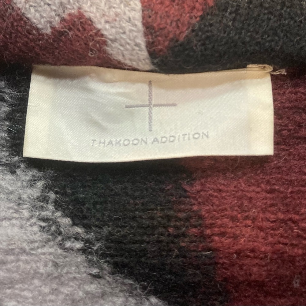 Thakoon Addition Wool Patchwork Abstract Jacket - image 4